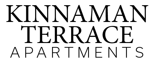 The image displays the name of a place called "Kinnaman Terrace Apartments".